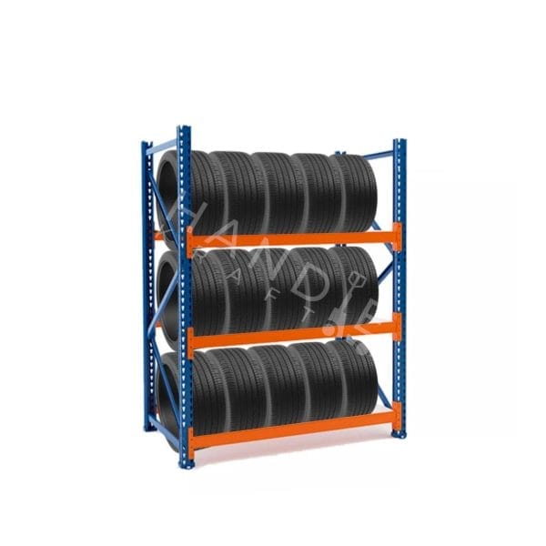 Raft depozitare cauciucuri tip extensie - H:2000mm x L:1260mm x W:600mm, 250kg/nivel