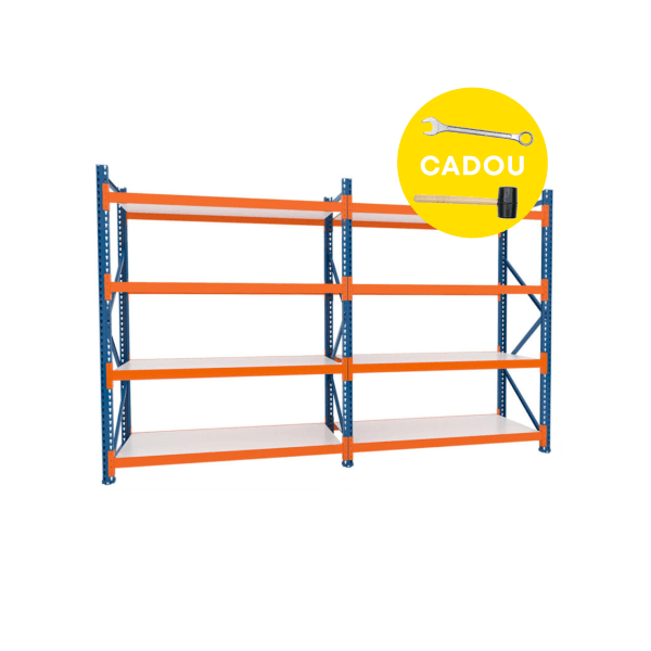 Raft Polita ZS - H:2500mm x L:3870mm x W:1100mm, 300kg/nivel, nu include polite metalice