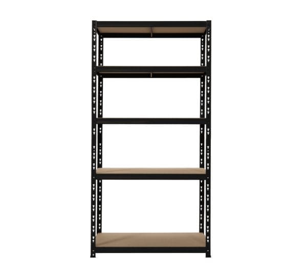 Raft tip polita - H:1800mm x L:900mm x W:400mm, polite MDF, negru - Handlekraft Raft tip polita - H:1800mm x L:900mm x W:400mm, polite MDF, negru