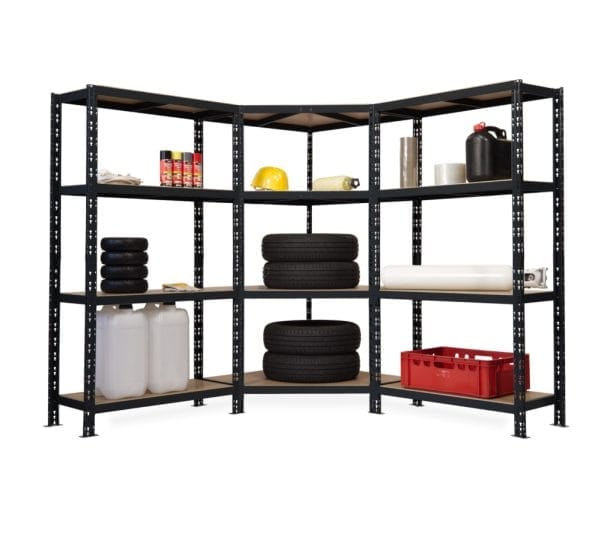 Raft de colt 1800x900x900x400 mm, 1800x1000x400 mm, 1800x1000x400, polite MDF - Handlekraft Raft de colt 1800x900x900x400 mm, 1800x1000x400 mm, 1800x1000x400, polite MDF