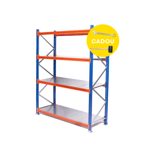 Raft Polita MR - H:2000mm x L:1920mm x W:400mm, 300kg/nivel, include polite metalice