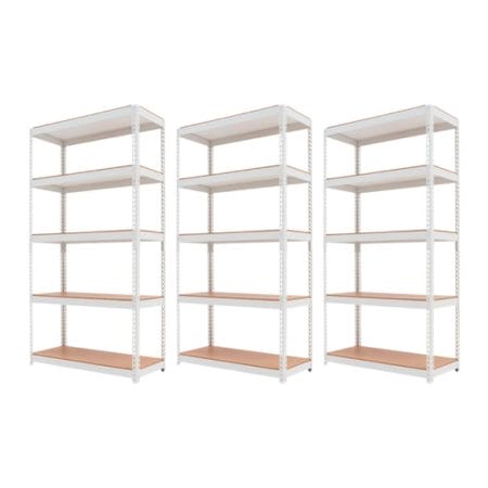 Set promo: Pachet 3 x Raft tip polita - H:1800mm x L:900mm x W:400mm, polite MDF, gri deschis