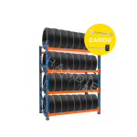 Raft depozitare cauciucuri - H:2500mm x L:2220mm x W:600mm, 350kg/nivel