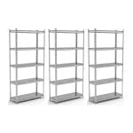 Set promo: Pachet 3 x Raft tip polita galvanizat - H:1830mm x L:900mm x W:580mm, polita metalica