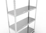 Raft tip polita galvanizat - H:1830mm x L:900mm x W:380mm, polita metalica
