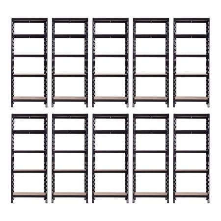 Set promo: Pachet 10 x Raft tip polita - H:1800mm x L:600mm x W:400mm, polita MDF