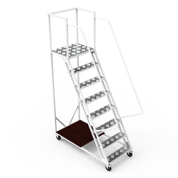 Scara mobila cu platformă HK - 1898x1512x700 mm, 7+1 trepte - Handlekraft Scara mobila cu platformă HK - 1898x1512x700 mm, 7+1 trepte