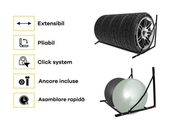 Raft de perete pentru anvelope HK 800 -1200mm