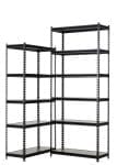 Raft tip polita - H:1830mm x L:900mm x W:480mm, polita pal laminat, negru